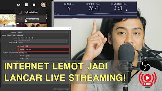 Tips Setting Bitrate OBS Studio Untuk Live Streaming dengan koneksi Internet lambat [upl. by Ecirtaed]