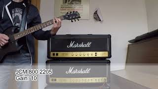 Marshall JCM 800 Comparison  Shootout 2204 Vs 2205 [upl. by Esau]