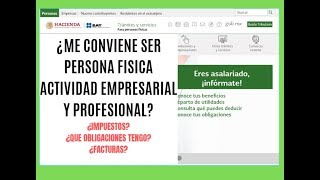 ► ¿PERSONA FISICA ACTIVIDAD EMPRESARIAL Y PROFESIONAL RESPUESTAS A TODAS TUS DUDAS SAT 2020 [upl. by Sher]