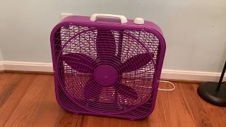 Lasko B20309 Cool Colors Box Fan  Purple [upl. by Laon]