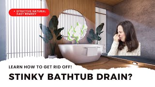 Get Rid of the Smell of a Bathtub Drain  Easy Steps [upl. by Gilly]