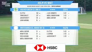 Holmer Green CC 2nd XI v Whitchurch CC Bucks 1st XI [upl. by Liza129]