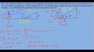 ejercicios y problemas resueltos de física dinámica 12 parte 2 plano inclinado [upl. by Newra315]