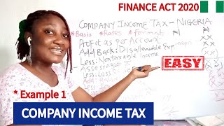 COMPANY INCOME TAX Questions amp Answers Finance ACT 2020 TAXATION [upl. by Pomeroy]