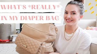 WHATS IN MY DIAPER BAG FOR REAL 2021 KAYLA BUELL [upl. by Atinele143]