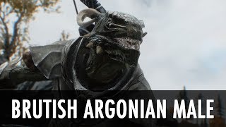 Skyrim Mod Spotlight Brutish Argonian Male [upl. by Lyrahc28]