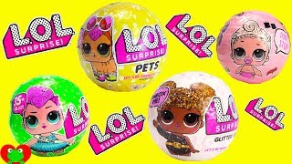 LOL Surprise Pets Dolls Lil Sisters and Glitter Series [upl. by Spillar]