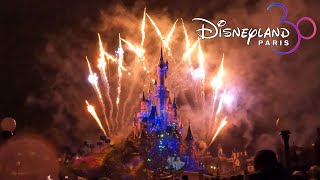 Disney Illuminations Night Time Spectacular FULL SHOW at Disneyland Paris March 2022 4K [upl. by Kosiur]