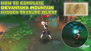 Devantaka Mountain Hidden Treasure Quest Solve  Genshin Impact [upl. by Rehteh]