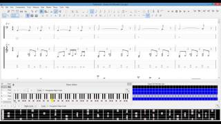 TUXguitar fretboard viewer modestutorial [upl. by Onaicram]