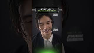 Manny Jacinto on joining Star Wars StarWarsCelebration [upl. by Arej]