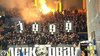 Grobari navijanje na Rk Dubočica  Rk Partizan [upl. by Holmen]