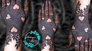 Simple And Easy Mehndi Designs  Checks Mehndi Design New  Heart Shape mehndi  New Mehndi Design [upl. by Llerrem]