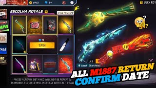 Free Fire M1887 Gun Skin Return আসছে😱😱Confirm Date Ramadan Special M1887 ReturnFree Fire New Event [upl. by Ferdie904]