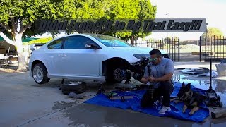 DIY Scion Tc Passenger Side Axle Install [upl. by Prue656]