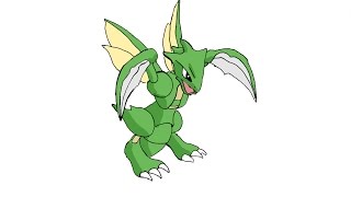 How To Draw Scyther POKEMON [upl. by Ahsatsan]