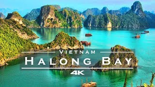 Halong Bay  Haiphong Vietnam 🇻🇳  by drone 4K remastered [upl. by Eenram]