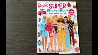 Barbie DressUp Sticker Book Fun Create Stylish Looks with Barbie [upl. by Odrahcir]