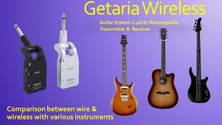 Getaria Wireless System  wire to wireless comparison [upl. by Fleur]