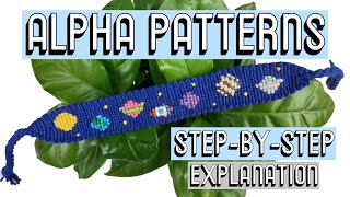 HOW TO READ ALPHA PATTERNS CC  Friendship Bracelets [upl. by Sieracki]