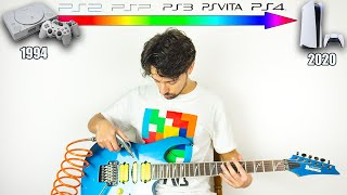 Evolution of PlayStation startup sounds on guitar 1994  2020 [upl. by Claudetta]