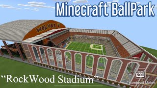 Minecraft Baseball Stadium Tour “RockWood Stadium” [upl. by Atinat]