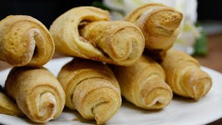 Cinnamon Puff Pastry Mini Croissants [upl. by Leinehtan616]