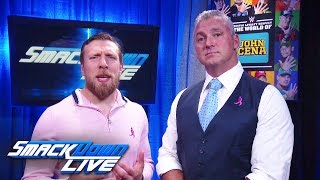 Shane McMahon and Daniel Bryan issue Survivor Series challenge to Raw SmackDown LIVE Oct 11 2016 [upl. by Yelda]