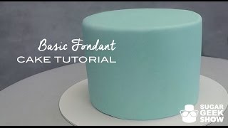 How to apply Fondant to Cake Tutorial [upl. by Robbi]