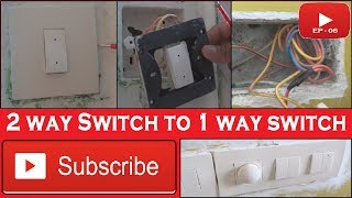 One lamp control using 2 two way switch  Two Places ON OFF control lamp using 2way switch [upl. by Euqinomahs608]