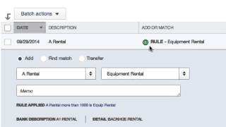 QuickBooks US  Bank Rules [upl. by Glassco]