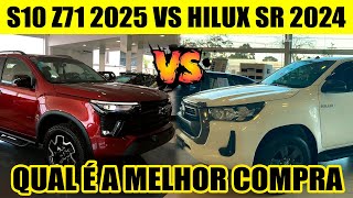 CHEVROLET S10 Z71 2025 VS TOYOTA HILUX SR 2024 QUAL É A MELHOR [upl. by Annoek]