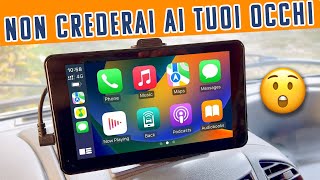 NON CAMBIARE L AUTORADIO QUESTO DISPLAY FA TUTTO 🤩 APPLE CarPlay ANDROID Auto WIRELESS a €70 [upl. by Furnary]