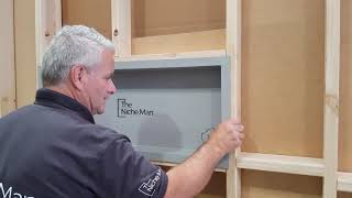 How to Install a Shower Niche  The Niche Man [upl. by Arodoet]