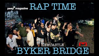 peep® RAP TIME NEWCASTLE under BYKER BRIDGE presented by Gilly Man Giro amp Rick Fury peep magazine [upl. by Rhys]