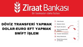 Döviz TransferiSwift Nasıl Yapılır Ziraat Mobil [upl. by Kauffman361]