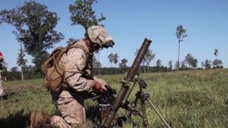 USMC Combined Arms Assault with 60mm Mortars [upl. by Asoral]