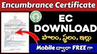 How to Download EC in Andhra Pradesh  How to Get Encumbrance Certificate FREE [upl. by Leake342]