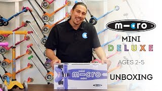 Micro Mini Deluxe Scooter Unboxing  by Micro Kickboard [upl. by Iadrahc128]