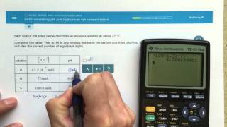 ALEKS  Interconverting pH and Hydronium Ion Concentration [upl. by Tavish]