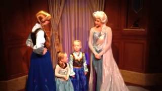 Meeting Anna amp Elsa  2014 [upl. by Born]