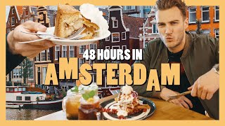 48 HOURS IN AMSTERDAM  ft Our Top 21 Restaurants amp Bars Incl Apple Pie Ribs amp Pancakes [upl. by Orvas979]