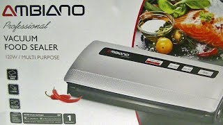 AldiAmbiano Vacuum Food Sealer – Unboxing amp Demo [upl. by Atikam]