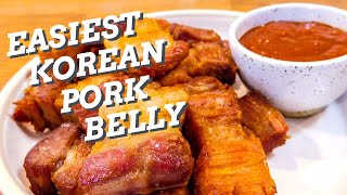 The Easiest Korean Style Pork Belly  Ssamjang Korean Dipping Sauce [upl. by Erot]