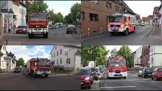 VerkehrsunfallBrand Übung der Feuerwehr Bruchköbel Roßdorf am alten Rathaus [upl. by Dever243]