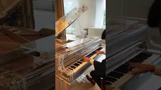 Playing YOASOBI Tracing That Dream on a 30k Crystal piano [upl. by Wesle]