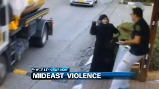 Stabbing Attack Caught on Camera ABC News [upl. by Naenej108]