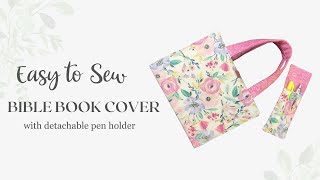 How to make a fabric book cover [upl. by Sonitnatsnoc]