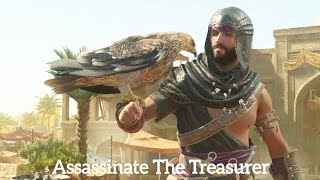 Assassins Creed Mirage  Assassinate The Treasurer Quest GILDED BUTTERFLIES Walkthrough Gameplay [upl. by Ecertap]