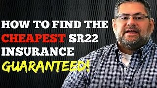 How to Find the Cheapest SR22 Insurance Price [upl. by Naruq]